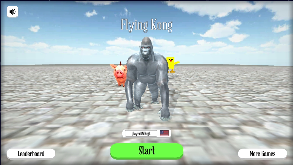 Gameplay of Flying Kong in action